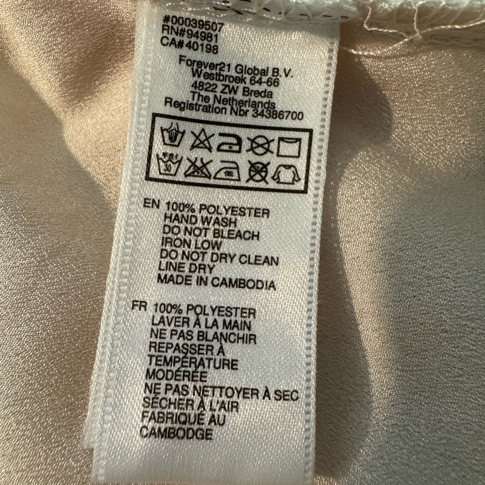 Forever 21 Cream Layered Top - Picture 6 of 6